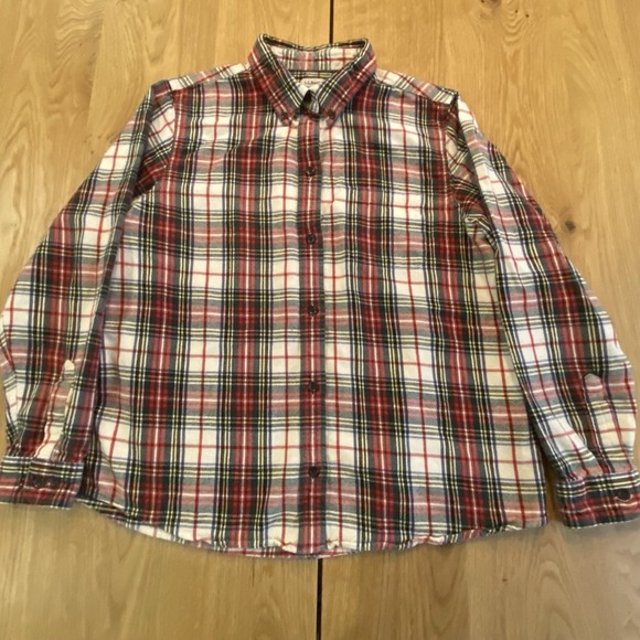 LL Bean Womens Shirt Large Petite Green Plaid Flannel Cozy Cabincore Cottagecore - Picture 2 of 7